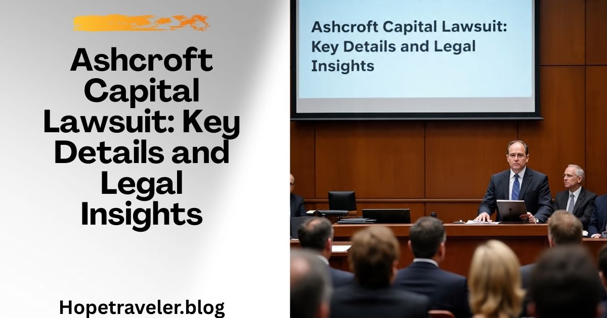 Ashcroft Capital Lawsuit: Key Details and Legal Insights