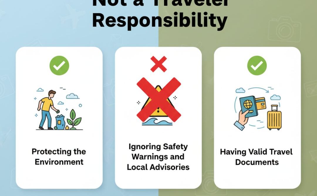 Which of the Following Is Not a Traveler Responsibility