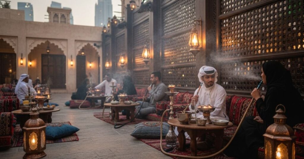 Traditional Shisha Cafés in Dubai.