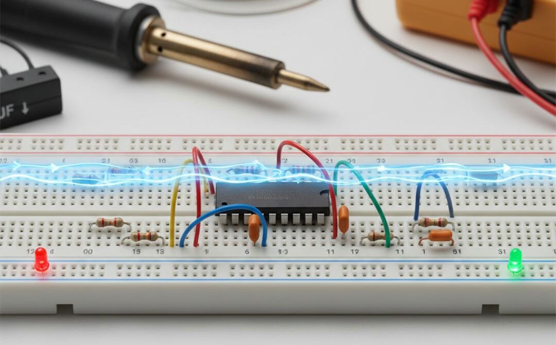 Where Does the Current Travel in a Breadboard