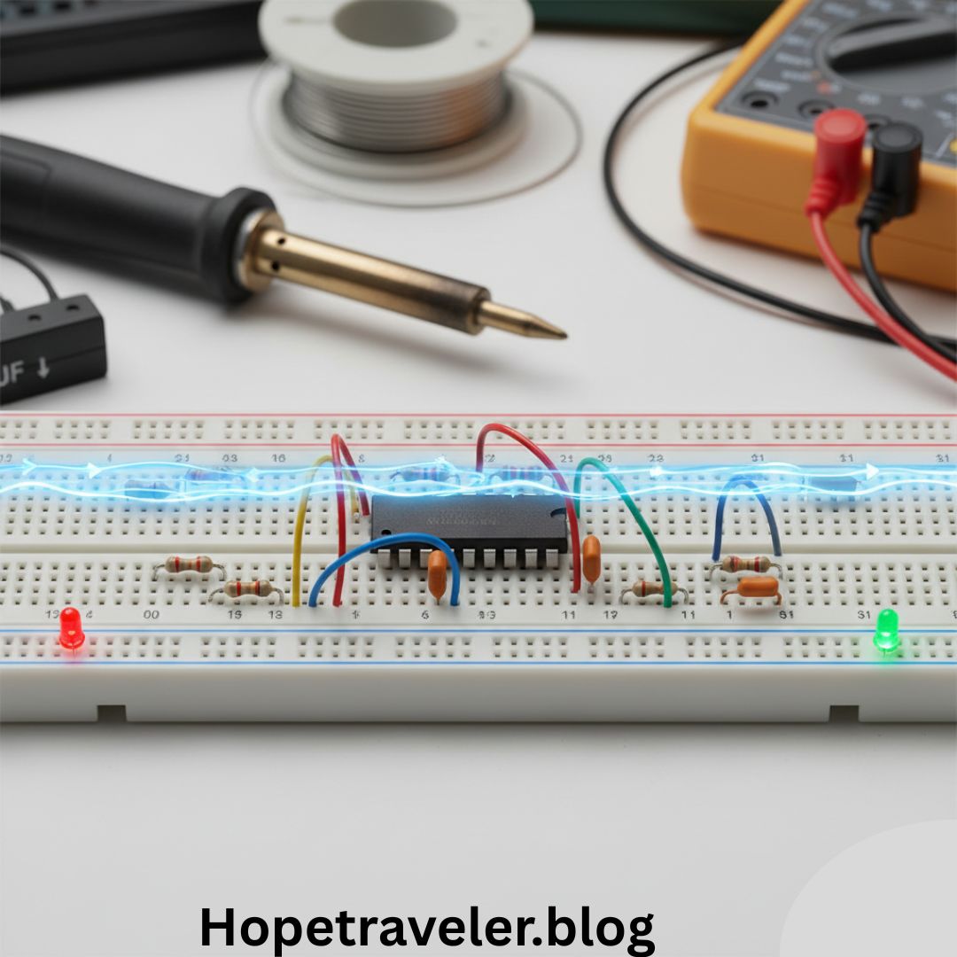 Where Does the Current Travel in a Breadboard.