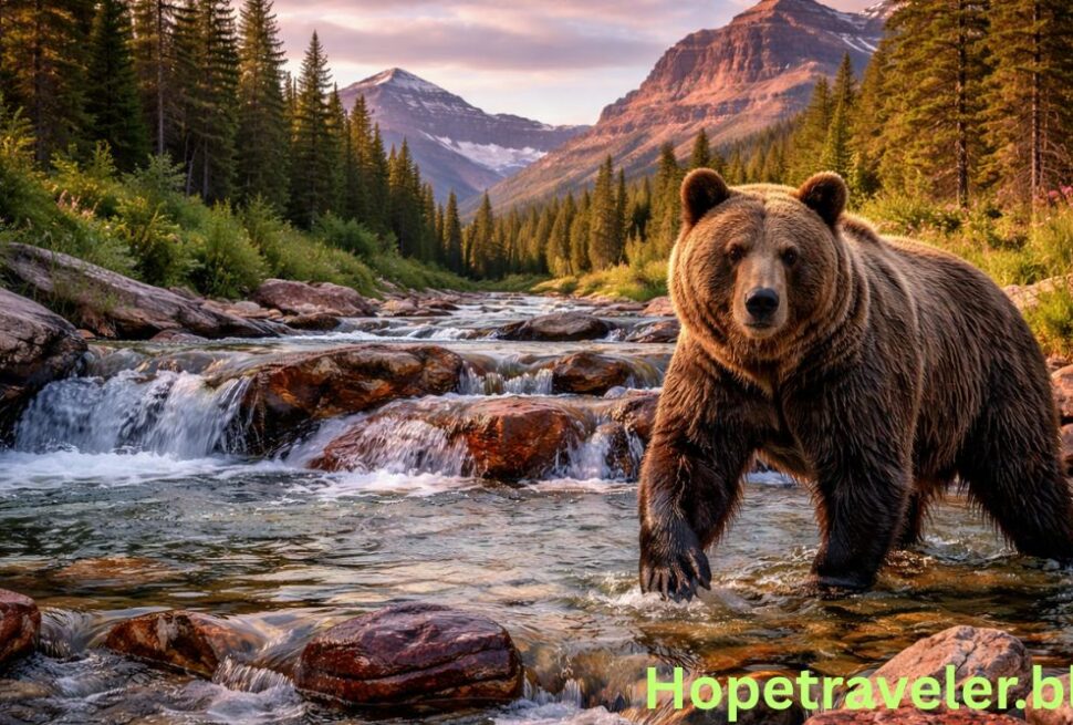 montana grizzly bear red rock creek.