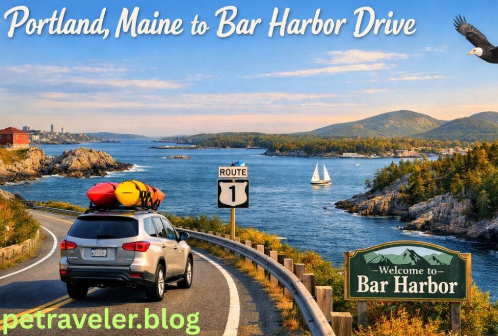 portland maine to bar harbor drive.