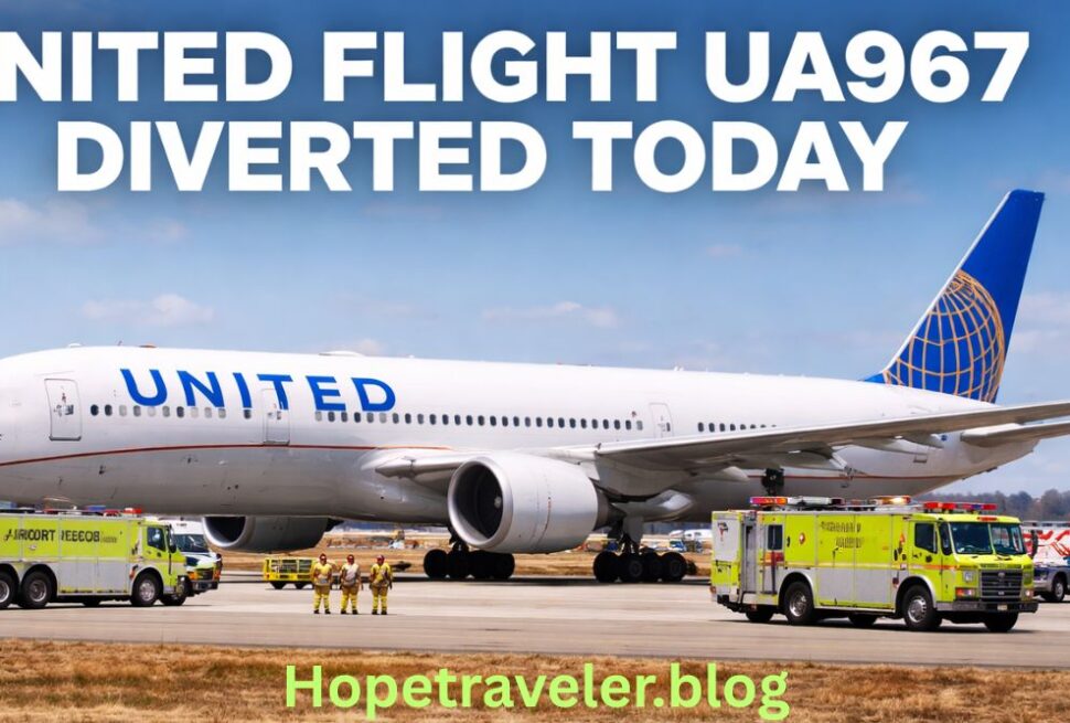 united flight ua967 diverted today.